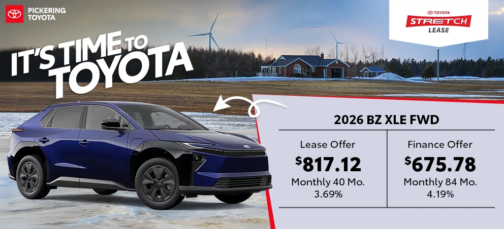 It's Time To Toyota 2026 bZ XLE FWD Deals @ Pickering Toyota